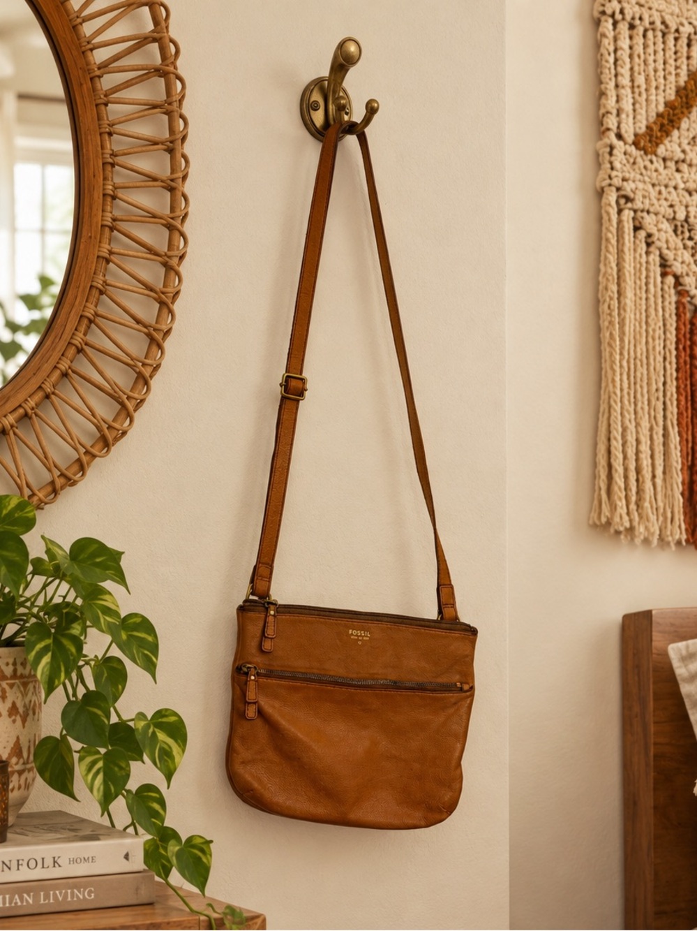 Fossil Leather Crossbody Purse